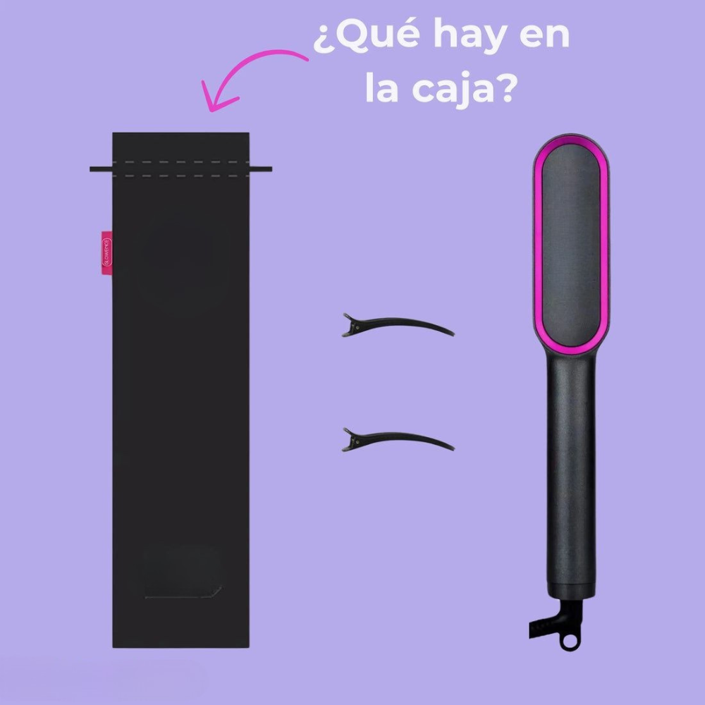 GlowLiss® - Cepillo Alisador Premium - Transforma tu Melena en Segundos😍