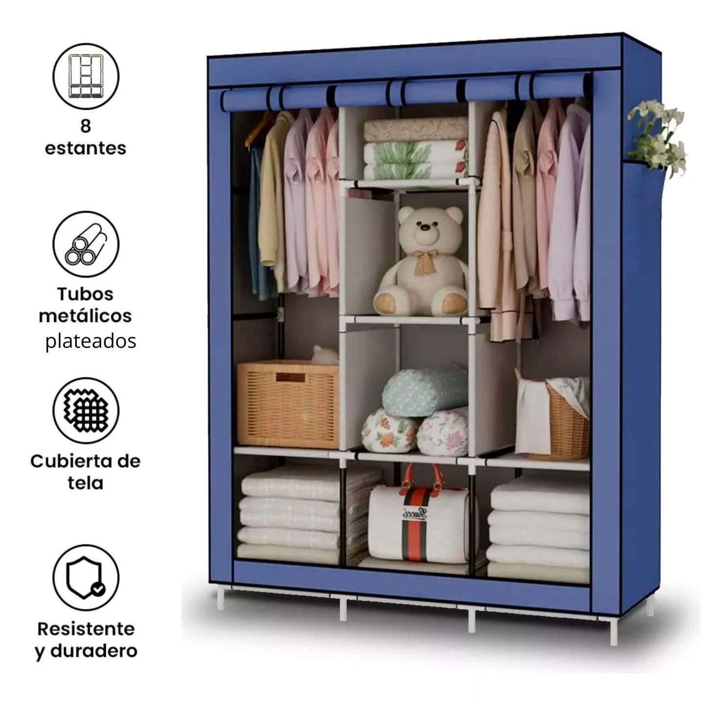 Closet Armable de 3 Cuerpos