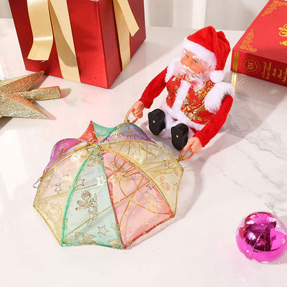 Papá Noel Paraguas Colgante con Música y Movimiento