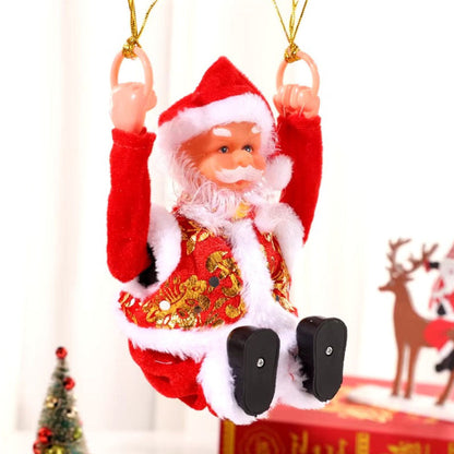 Papá Noel Paraguas Colgante con Música y Movimiento