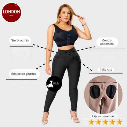 PowerShape™ – Leggings Moldeadores con Efecto Push-Up | Paga al Recibir 🍑✨