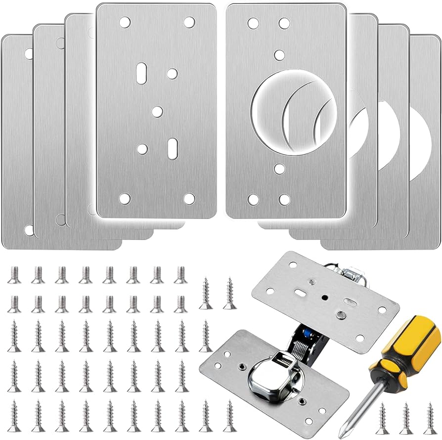 PACK DE 5 PLACAS LATERALES DE BISAGRA