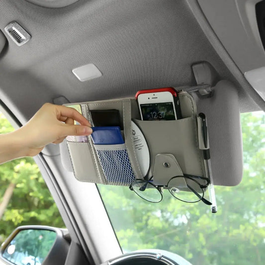 ORGANIZADOR DE VISERA PARA AUTO+ spary de limpieza