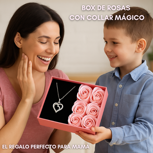 Box de Rosas Eternas con Collar Mágico - Lleva 2 y Paga 1🌹❤️😍