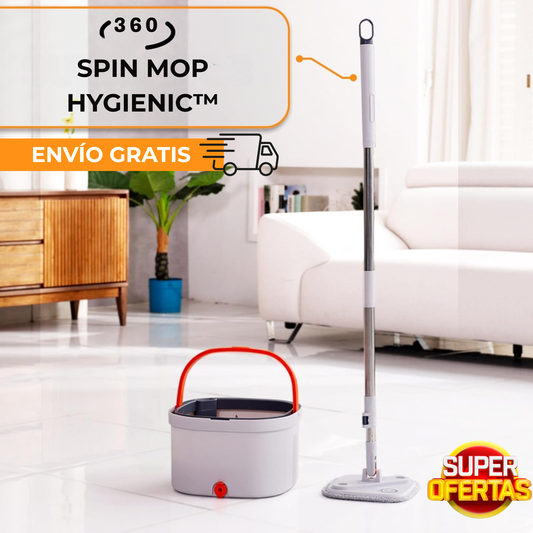 SpinMop Hygienic™ – Limpieza Profunda Sin Tocar Agua Sucia