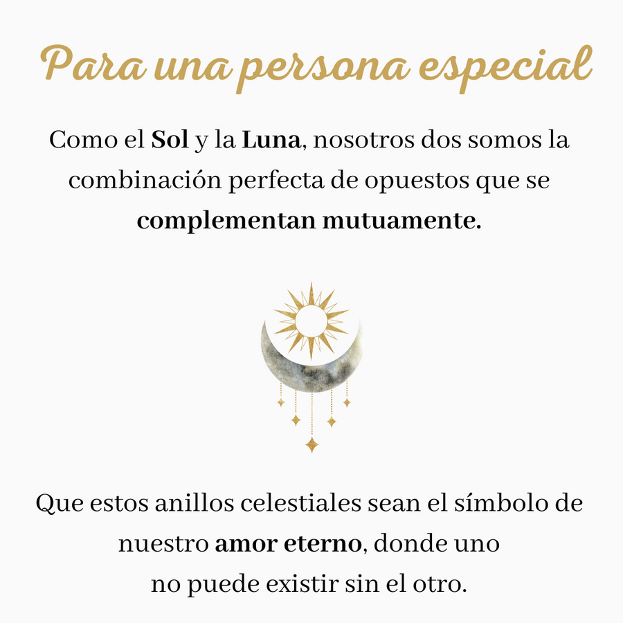 ANILLOS SOL Y LUNA