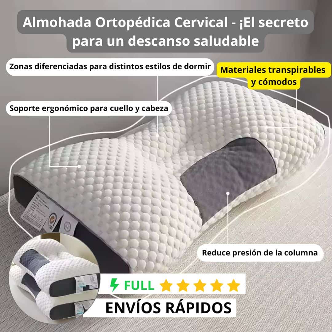 Almohada cervical de espuma viscoelástica