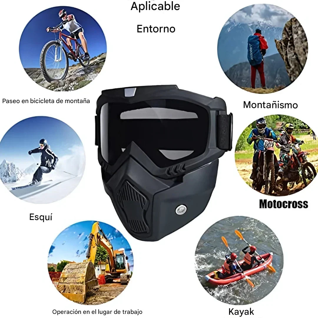 MASCARA CON GAFAS DE PROTECCION®️